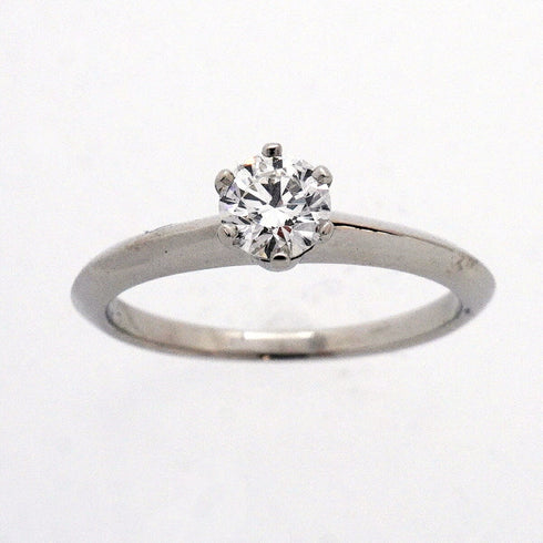 Solitaire Ring Platinum with Diamond