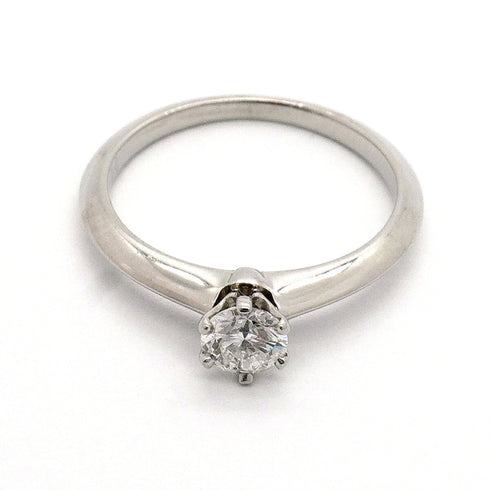 Solitaire Ring Platinum with Diamond