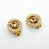 Rhinestone Clip-On Earrings Gold and Rhinestone