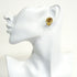 Rhinestone Clip-On Earrings Gold and Rhinestone
