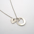 Stencil Heart Pendant Necklace Sterling Silver