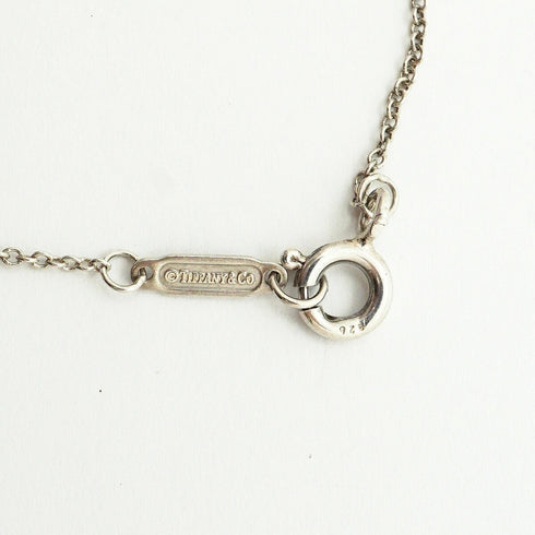 Stencil Heart Pendant Necklace Sterling Silver