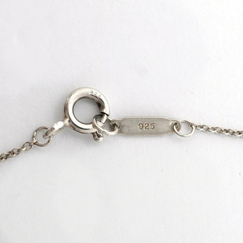Stencil Heart Pendant Necklace Sterling Silver