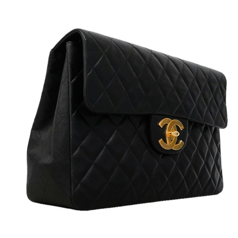 Vintage Classic Single Flap Bag Quilted Lambskin Maxi