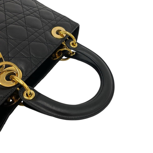 Lady Dior Bag Cannage Quilt Lambskin Medium