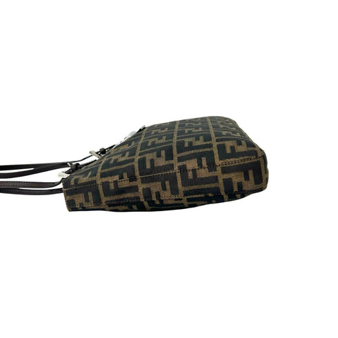 Vintage Shoulder Bag Zucca Canvas Medium