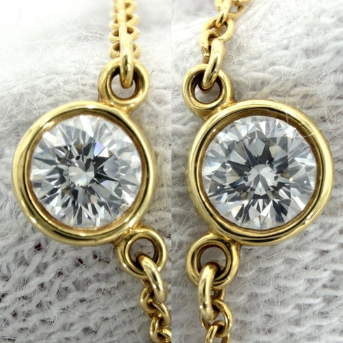 Elsa Peretti Diamonds By The Yard Pendant Necklace 18K Yellow Gold and Diamond