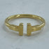 T Wire Ring 18K Yellow Gold