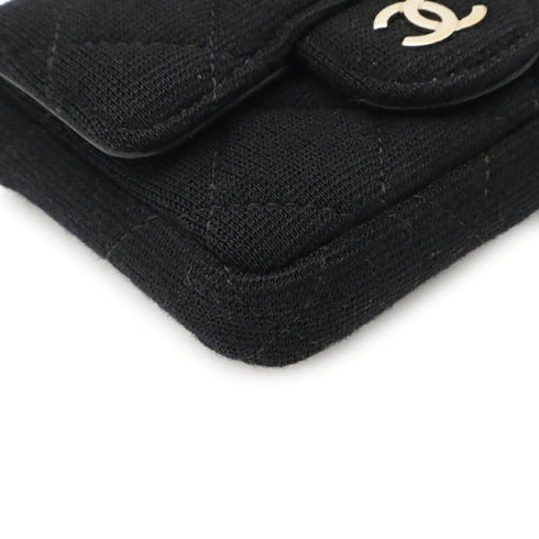 Classic Flap Chain Belt Bag Quilted Jersey Mini