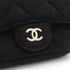 Classic Flap Chain Belt Bag Quilted Jersey Mini