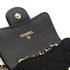 Classic Flap Chain Belt Bag Quilted Jersey Mini