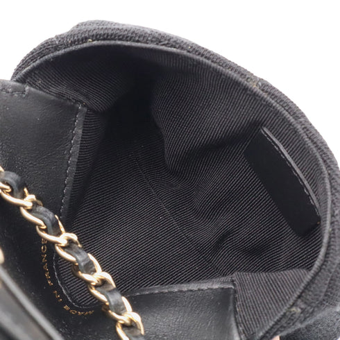 Classic Flap Chain Belt Bag Quilted Jersey Mini