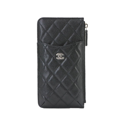 O Phone Holder Crossbody Bag Quilted Caviar
