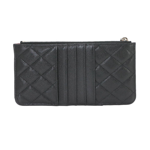 O Phone Holder Crossbody Bag Quilted Caviar