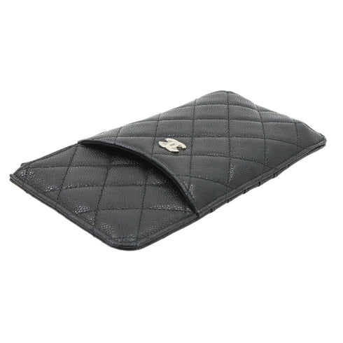 O Phone Holder Crossbody Bag Quilted Caviar