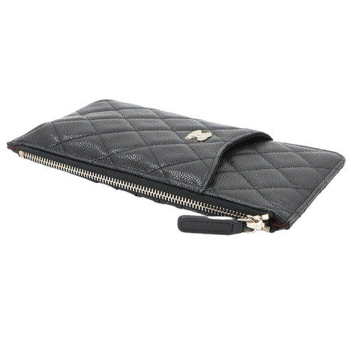 O Phone Holder Crossbody Bag Quilted Caviar