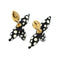 Earrings Gold-Tone Metal