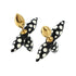 Earrings Gold-Tone Metal