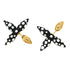 Earrings Gold-Tone Metal
