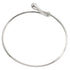 Double Teardrop Bangle Sterling Silver Bracelet