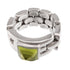 Ring 18K White Gold With Peridot