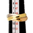 Vendome Louis Cartier Band Ring 18K Tricolor Gold
