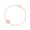 Exotic Bracelet 18K Rose Gold with Pink Mother of Pearl and Diamond