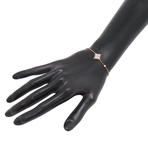 Exotic Bracelet 18K Rose Gold with Pink Mother of Pearl and Diamond