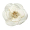 Enamel Corsage Brooch Satin White