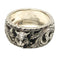 Cat Head Arabesque Band Ring Sterling Silver
