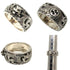 Cat Head Arabesque Band Ring Sterling Silver