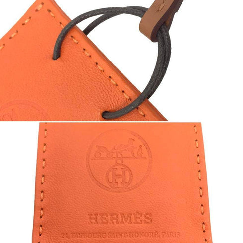 Charm Agneau Milo Feu Orange Handbag Charm