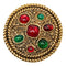 Round Brooch Gold