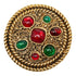Round Brooch Gold