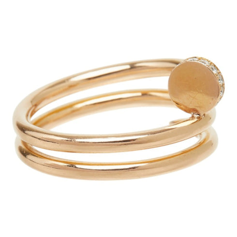 Juste un Clou Ring 18K Rose Gold with Diamond