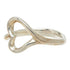Open Heart Ring Sterling Silver 16.5mm