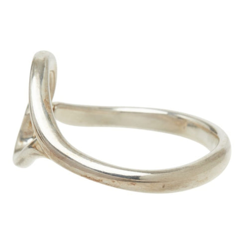 Open Heart Ring Sterling Silver 16.5mm