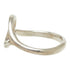Open Heart Ring Sterling Silver 16.5mm