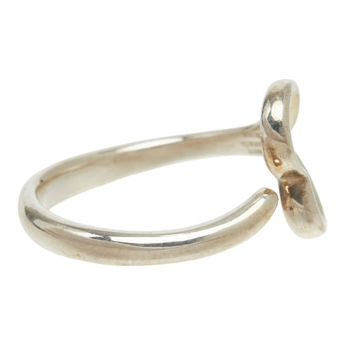 Open Heart Ring Sterling Silver 16.5mm