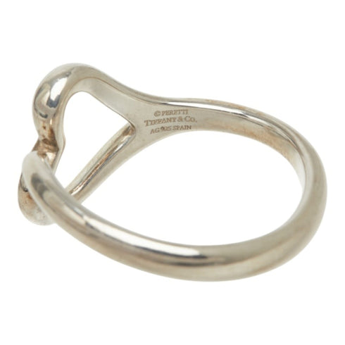 Open Heart Ring Sterling Silver 16.5mm