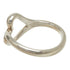 Open Heart Ring Sterling Silver 16.5mm