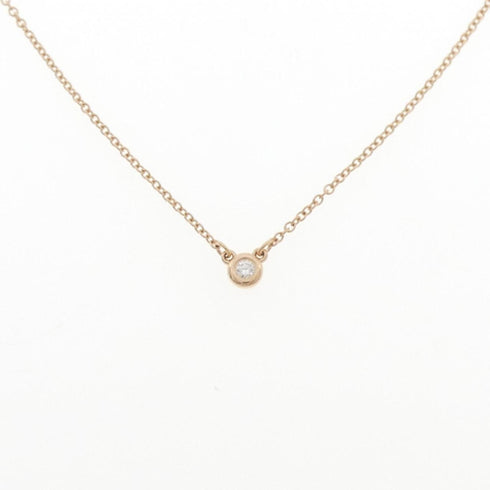 Elsa Peretti Diamonds By The Yard Pendant Necklace 18K Rose Gold