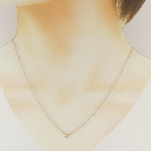 Elsa Peretti Diamonds By The Yard Pendant Necklace 18K Rose Gold
