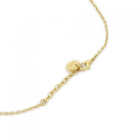 Pendant Necklace Clear White and Gold