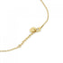 Pendant Necklace Clear White and Gold