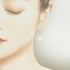 Earrings Camellia 18K White Gold
