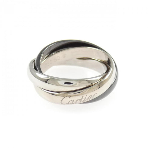 Trinity Ring 18K White Gold and Ceramic