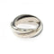 Trinity Ring 18K White Gold and Ceramic