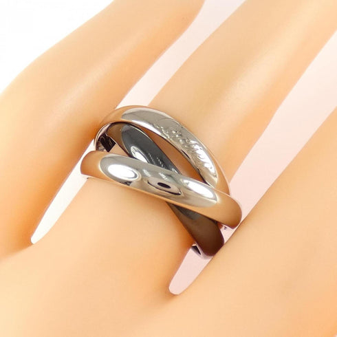 Trinity Ring 18K White Gold and Ceramic