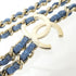 Pendant Necklace Blue and Gold